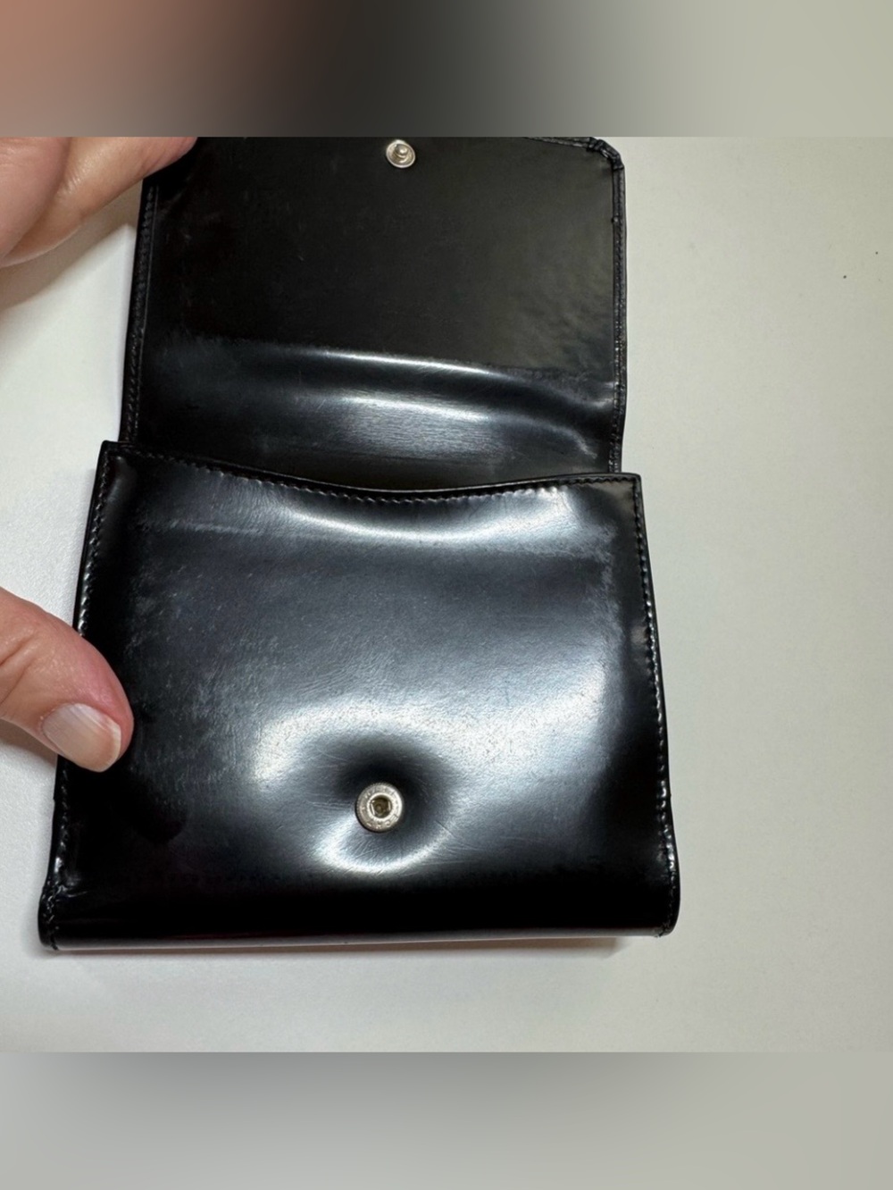 Gucci Black Patent Leather Wallet Interlocking GG w/COA - Picture 8 of 16